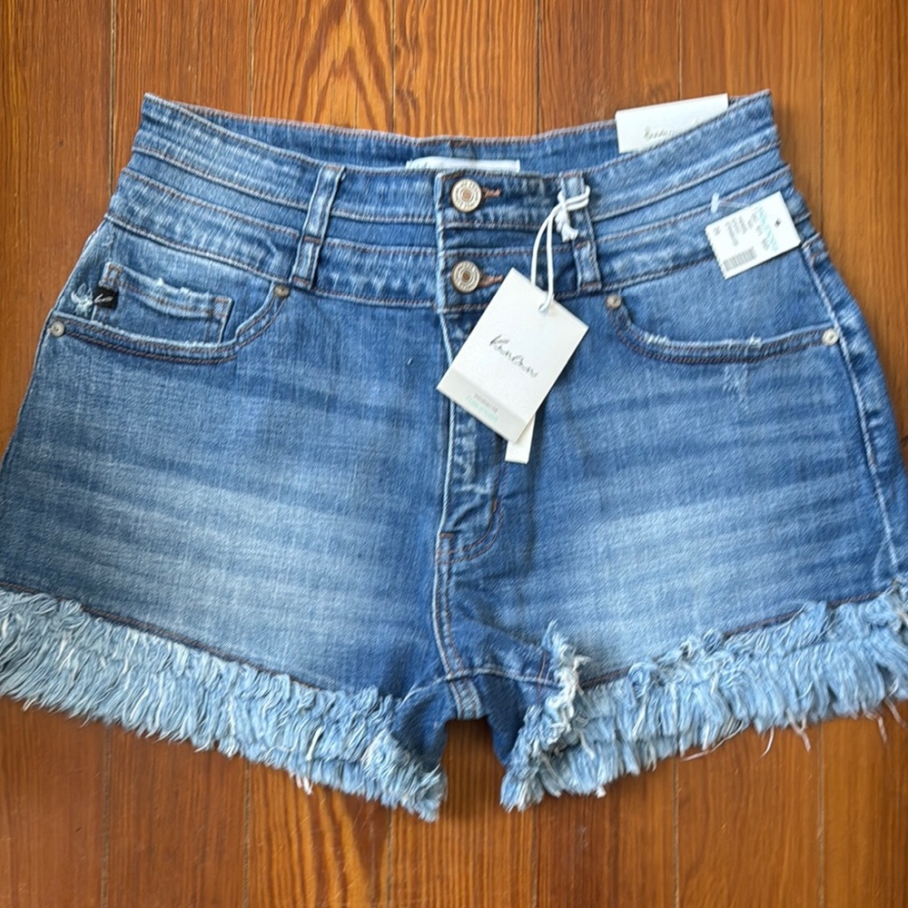 KanCan Distressed Blue Jean Shorts